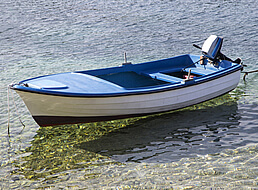 Small boat on the water